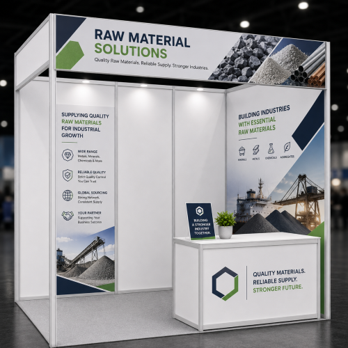 Raw Materials Exhibition Booth Package