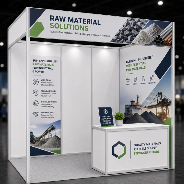 Raw Materials Exhibition Booth Package