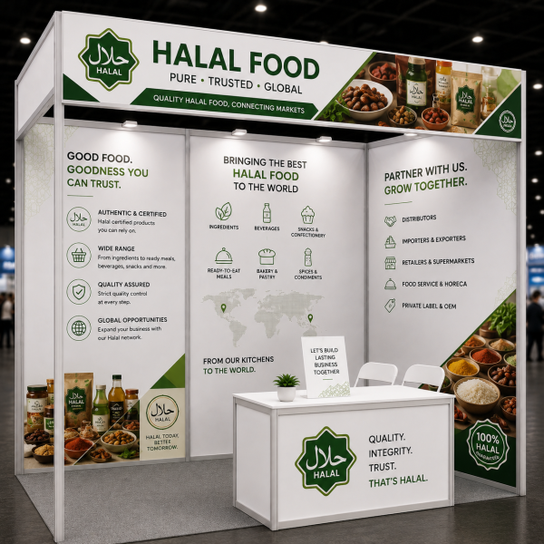 Halal Food Exhibition Booth Package